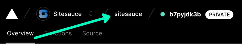 Here's the name of your site